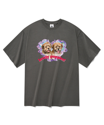 ラブリーパピー 半袖Tシャツ グレー