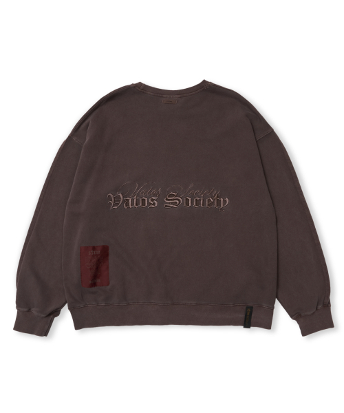 STIGMA（スティグマ）の「PIGMENT ML CREWNECK BROWN（スウェット・メンズ・その他・LARGE/X-LARGE/MEDIUM）」の2枚目の写真