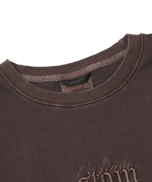 STIGMA（スティグマ）の「PIGMENT ML CREWNECK BROWN（スウェット・メンズ・その他・LARGE/X-LARGE/MEDIUM）」の3枚目の写真