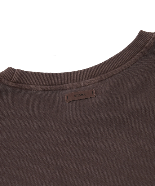 STIGMA（スティグマ）の「PIGMENT ML CREWNECK BROWN（スウェット・メンズ・その他・LARGE/X-LARGE/MEDIUM）」の7枚目の写真