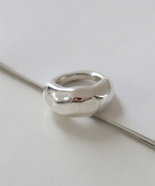 925silver Chunky Pebble Ring