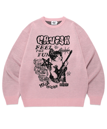 MEGA CYCLONE KNIT SWEATER PINK(CV2EFUK601A)