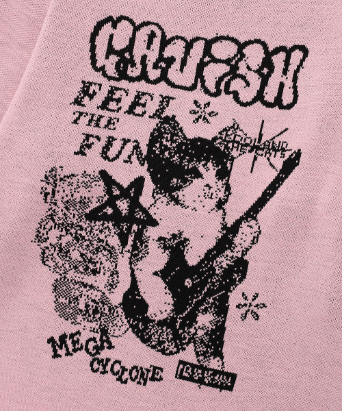 Cavish（カビシ）の「MEGA CYCLONE KNIT SWEATER PINK(CV2EFUK601A)（ニット/セーター・レディース・ピンク・SMALL/MEDIUM/LARGE）」の4枚目の写真