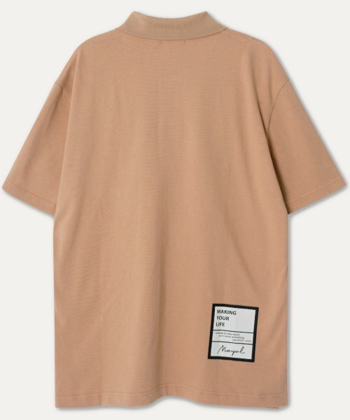 MAYOL(マイヨール)の「MYL 半袖ポロTシャツ_スキンベージュ(ポロシャツ・メンズ・その他・X-LARGE/LARGE)」の3枚目の写真
