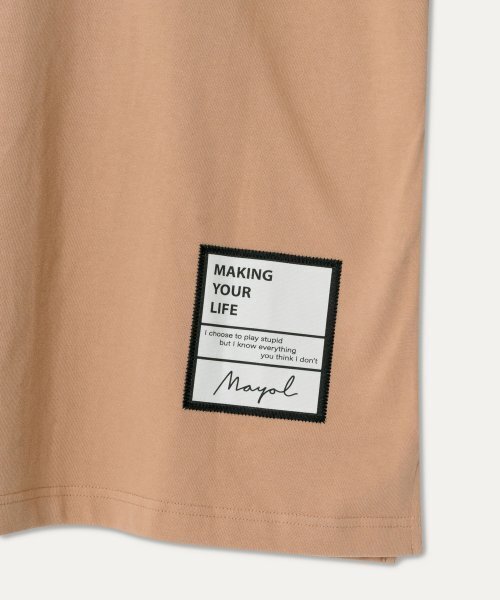 MAYOL(マイヨール)の「MYL 半袖ポロTシャツ_スキンベージュ(ポロシャツ・メンズ・その他・X-LARGE/LARGE)」の5枚目の写真