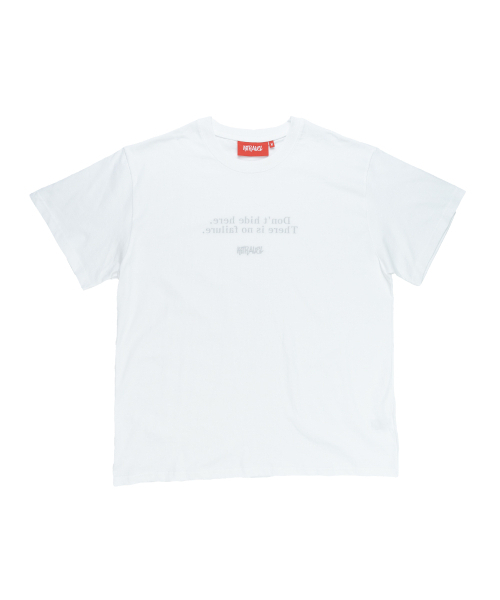 KITRAVEL(キートラベル)の「失敗グラフィックTシャツホワイト(Tシャツ/カットソー・レディース・その他・LARGE/X-LARGE/SMALL/MEDIUM)」の1枚目の写真