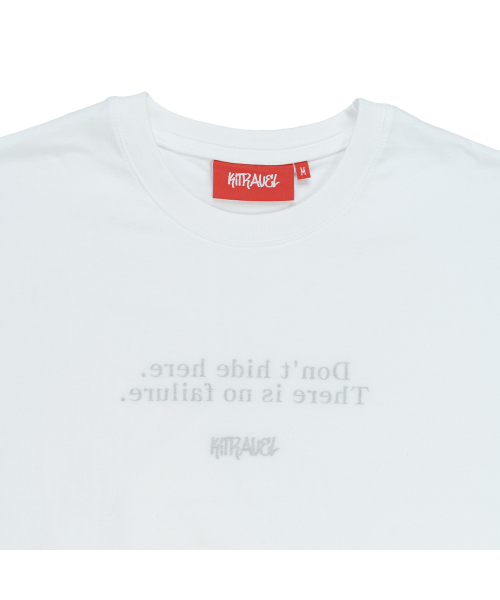 KITRAVEL(キートラベル)の「失敗グラフィックTシャツホワイト(Tシャツ/カットソー・レディース・その他・LARGE/X-LARGE/SMALL/MEDIUM)」の3枚目の写真