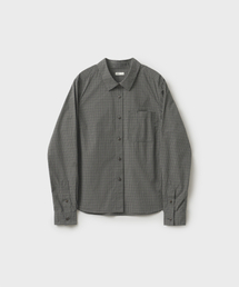 w. Solid Check Shirt (Black)