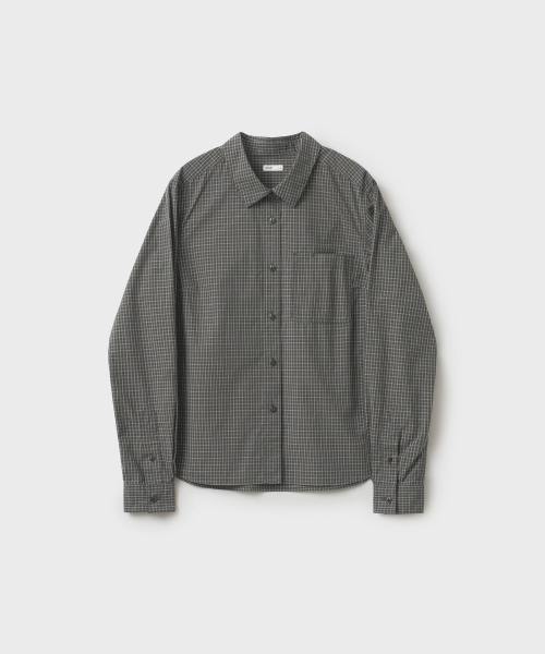 ANOTHER OFFICE WOMEN(アナザー オフィス ウーマン)の「w. Solid Check Shirt (Black)(シャツ/ブラウス・レディース・その他・FREE)」の1枚目の写真