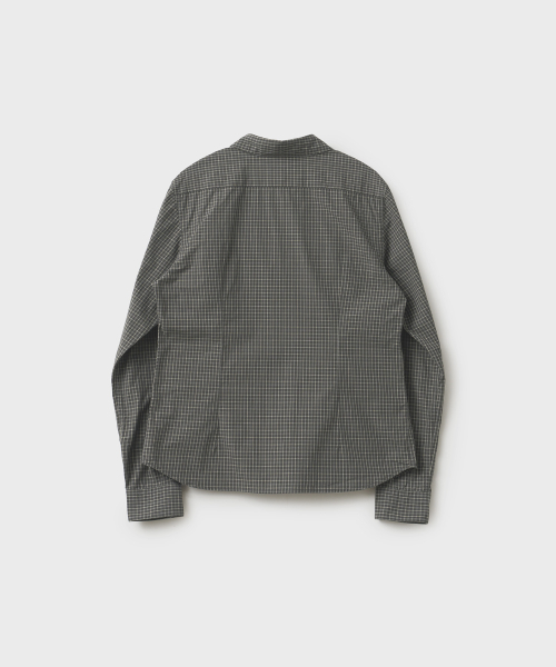 ANOTHER OFFICE WOMEN(アナザー オフィス ウーマン)の「w. Solid Check Shirt (Black)(シャツ/ブラウス・レディース・その他・FREE)」の2枚目の写真