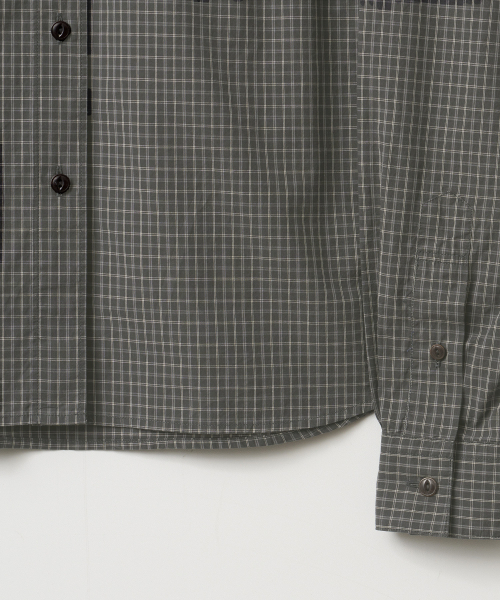 ANOTHER OFFICE WOMEN(アナザー オフィス ウーマン)の「w. Solid Check Shirt (Black)(シャツ/ブラウス・レディース・その他・FREE)」の3枚目の写真