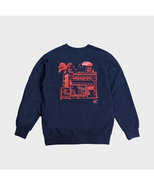 BETTER THAN SURF(ベターザンサーフ)の「SURF SHOP FLEECE SWEAT SHIRT - NAVY(スウェット・メンズ・その他・SMALL/MEDIUM/LARGE/X-LARGE)」の1枚目の写真