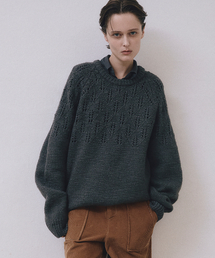 MIDNLOW（ミッドアンドロー）の「Covent Wool Sweater (Grey)（ニット/セーター）」