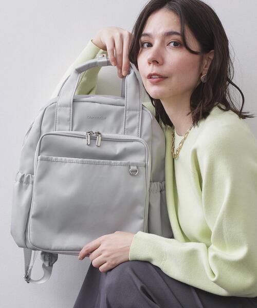 フロントポケットデザインリュック【2WAY／マルチポケット】（バック