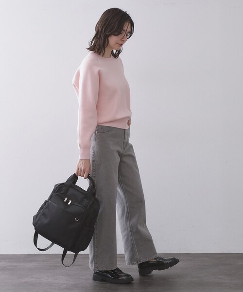 OPAQUE.CLIP（オペークドットクリップ）の「フロントポケットデザインリュック【2WAY／マルチポケット】（バックパック/リュック・レディース・ベージュ/グレー/ブラック・00）」の7枚目の写真