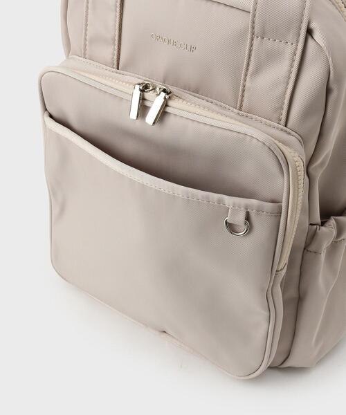OPAQUE.CLIP（オペークドットクリップ）の「フロントポケットデザインリュック【2WAY／マルチポケット】（バックパック/リュック・レディース・ベージュ/グレー/ブラック・00）」の21枚目の写真