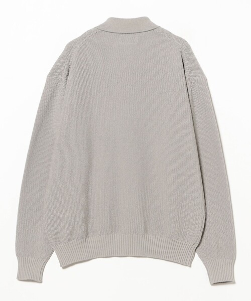 BEAMS PLUS(ビームスプラス)の「Pique Polo 7G(ポロシャツ・メンズ・グレー/ホワイト/ネイビー・SMALL/LARGE/X-LARGE/MEDIUM)」の4枚目の写真