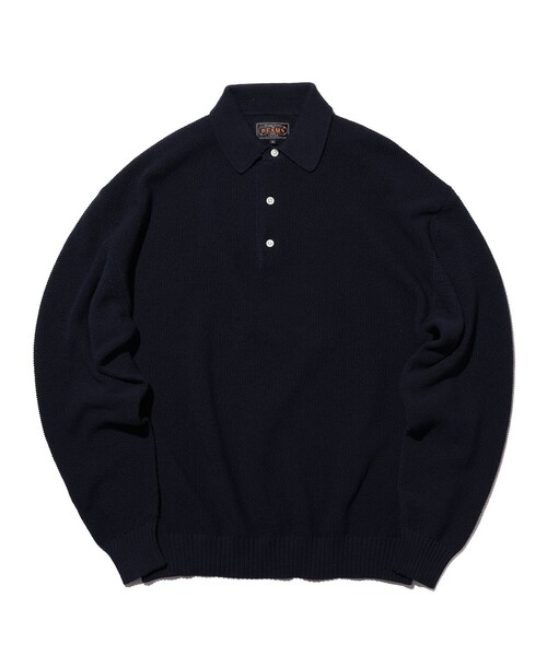 BEAMS PLUS(ビームスプラス)の「Pique Polo 7G(ポロシャツ・メンズ・グレー/ホワイト/ネイビー・SMALL/LARGE/X-LARGE/MEDIUM)」の6枚目の写真