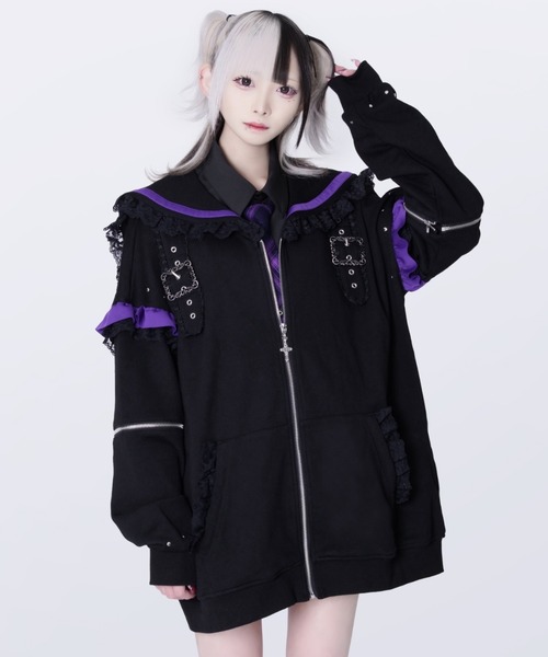 TRAVAS TOKYO/トラバス トーキョー』セーラーカラーZIPブルゾン