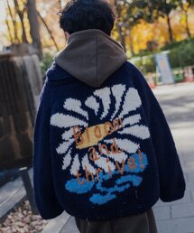 Kastane（カスタネ）の「【S.Lサイズ展開】フラワーハンドニット kids（ニット/セーター・キッズ）」