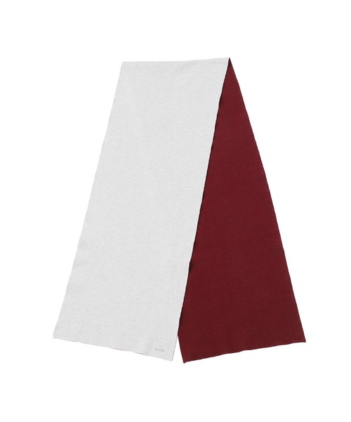 B.C STOCK（ベーセーストック）の「【ANTS & ELEPHANTS】スウェットライク 2トーンマフラー（マフラー・メンズ・ブラック/ライトグレー/ブラウン/ネイビー/レッド・FREE）」の2枚目の写真