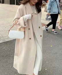 shopnikoniko（ショップニコニコ）の「ウエストベルト付き ロング丈 チェスターコート（チェスターコート）」