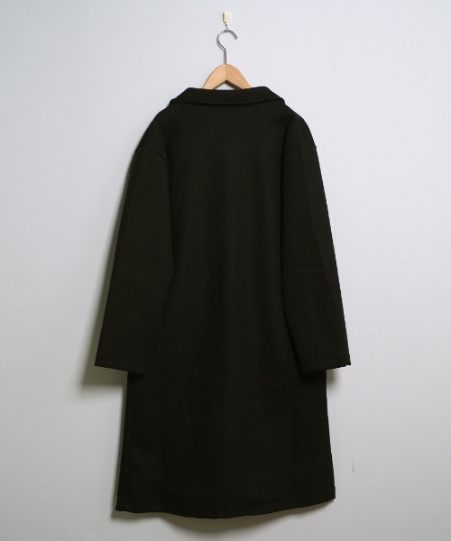 shopnikoniko(ショップニコニコ)の「ウエストベルト付き ロング丈 チェスターコート(チェスターコート・レディース・ブラック/ホワイト・フリー)」の7枚目の写真