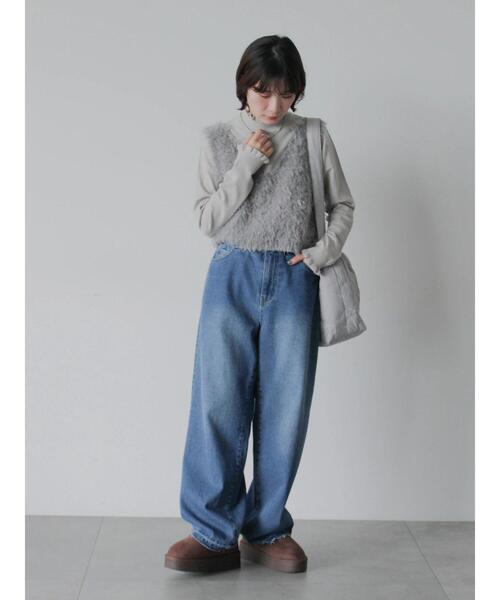 セール】フリル衿ニットプルオーバー（ニット/セーター）｜Samansa