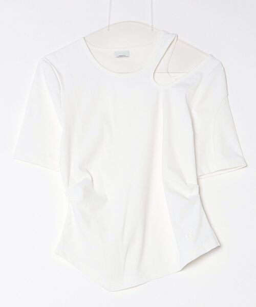 DOUBLE STANDARD CLOTHING(ダブルスタンダードクロージング)の「カットアウトウエストタックトップス(Tシャツ/カットソー・レディース・ブラック/オフホワイト・FREE)」の16枚目の写真