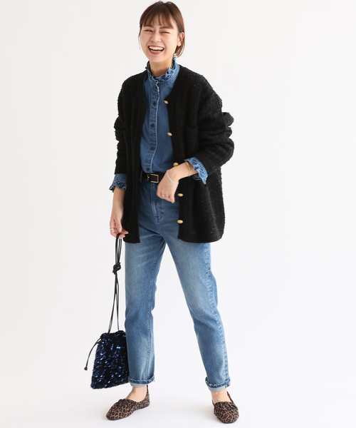 JOURNAL STANDARD resume TWEEDYニットジャケット JOURNAL STANDARD relume】TWEEDYニットジャケットを購入しました | LEE