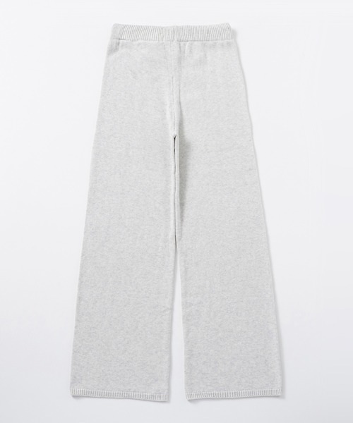 Bie(ビエ)の「カシミヤブレンド ワイドニットパンツ(その他パンツ・レディース・ブラウン/ホワイト/ライトグレー・M/S/L)」の13枚目の写真