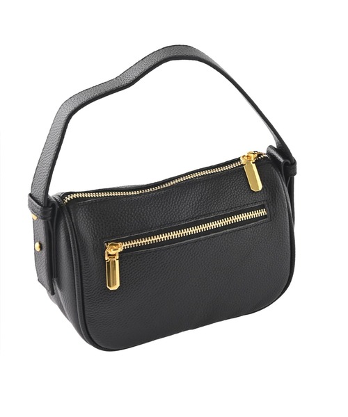 STYLE DELI（スタイルデリ）の「【DELI by】カーブラインリアルレザーショルダーバッグ（ショルダーバッグ・レディース・ブラック・FREE）」の2枚目の写真