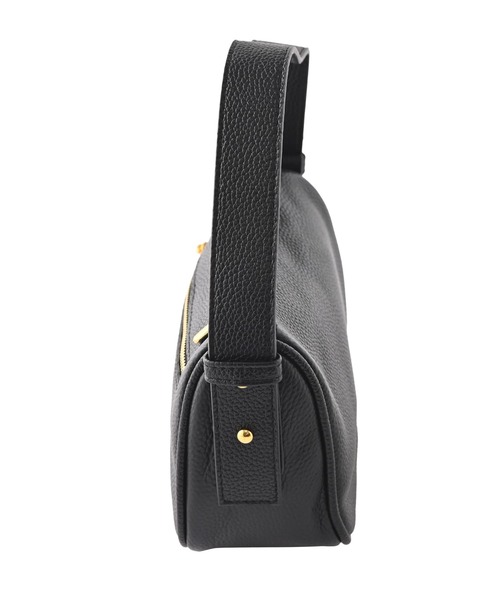 STYLE DELI（スタイルデリ）の「【DELI by】カーブラインリアルレザーショルダーバッグ（ショルダーバッグ・レディース・ブラック・FREE）」の7枚目の写真