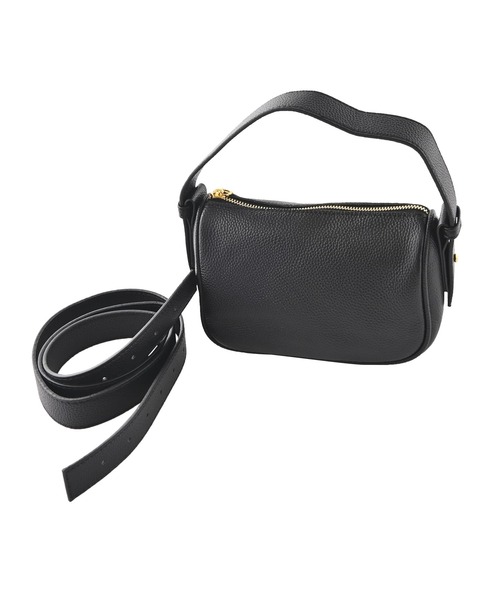 STYLE DELI（スタイルデリ）の「【DELI by】カーブラインリアルレザーショルダーバッグ（ショルダーバッグ・レディース・ブラック・FREE）」の10枚目の写真