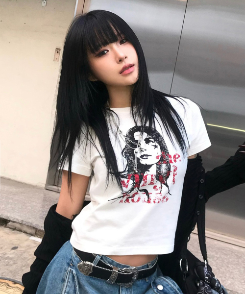 THEVINYLHOUSE(ザバイニルハウス)の「VINTAGE WOMAN TEE WHITE(Tシャツ/カットソー・メンズ・その他・C/M/L)」の1枚目の写真