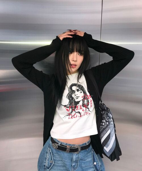 THEVINYLHOUSE(ザバイニルハウス)の「VINTAGE WOMAN TEE WHITE(Tシャツ/カットソー・メンズ・その他・C/M/L)」の6枚目の写真