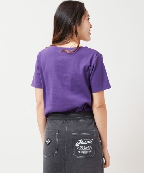 Kahiko(カヒコ)の「【Kahiko】ワイルアフラTシャツ(Tシャツ/カットソー・レディース・ネイビー/ホワイト・M/L)」の3枚目の写真