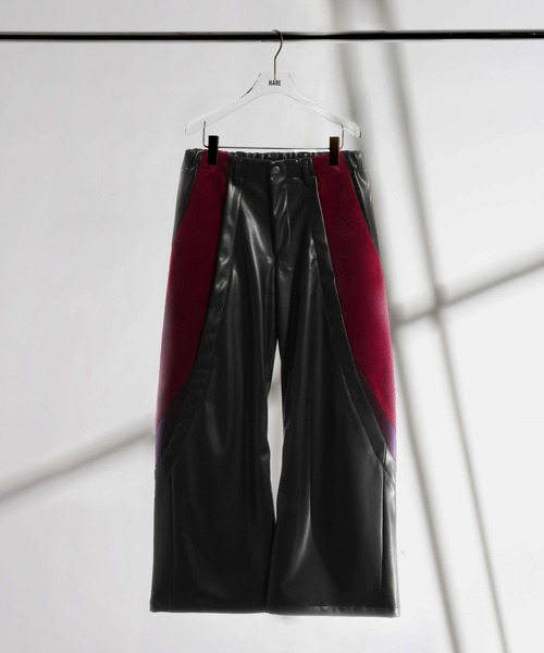 HARE（ハレ）の「【SET UP対応】TSUNAGARIレザーパンツ(HARE)（その他パンツ・メンズ・ブラック/レッド系その他・FREE）」の2枚目の写真