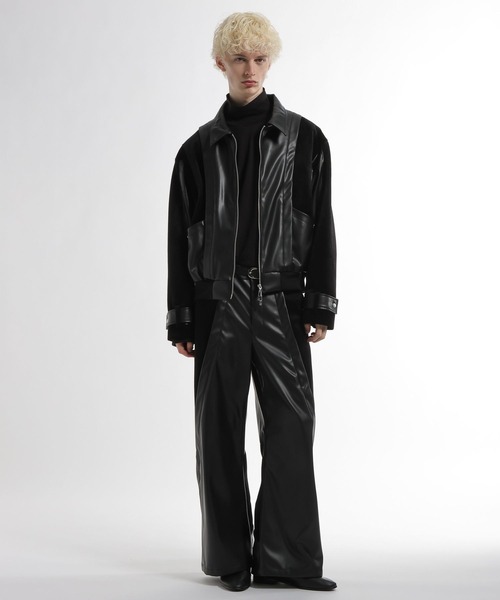 HARE（ハレ）の「【SET UP対応】TSUNAGARIレザーパンツ(HARE)（その他パンツ・メンズ・ブラック/レッド系その他・FREE）」の3枚目の写真