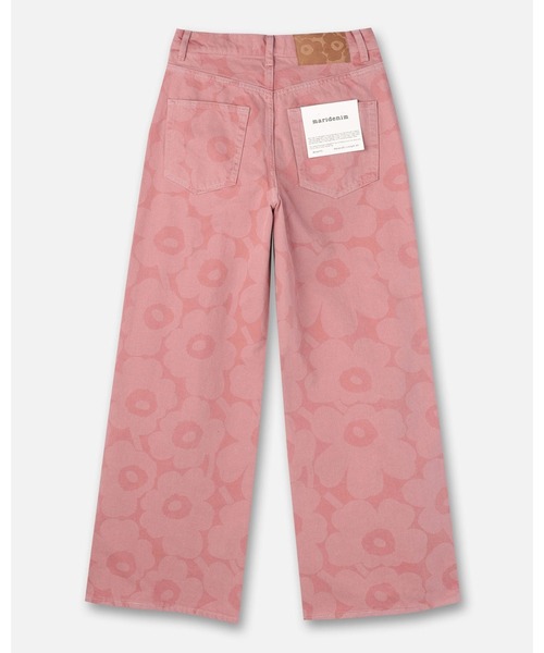 marimekko（マリメッコ）の「【Maridenim】 Unikko / Wide jeans S（デニムパンツ・レディース・ベビーピンク・25inch/26inch/27inch/28inch/29inch/30inch）」の5枚目の写真