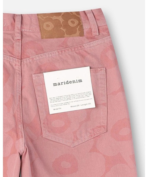 marimekko（マリメッコ）の「【Maridenim】 Unikko / Wide jeans S（デニムパンツ・レディース・ベビーピンク・25inch/26inch/27inch/28inch/29inch/30inch）」の8枚目の写真