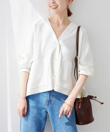 SLOBE IENA | 《WEB・一部店舗限定/追加》スムースニットカーディガン(カーディガン/ボレロ)