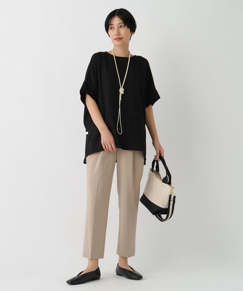 Elura（エルーラ）の「いつラクダブルクロステーパードパンツ＜低身長サイズあり＞/655837（その他パンツ・レディース・ネイビー/ブラック/ベージュ/オフホワイト・MEDIUM/SMALL/FREE(S)/LARGE）」の14枚目の写真