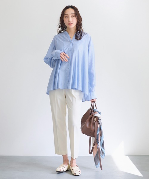 Elura（エルーラ）の「いつラクダブルクロステーパードパンツ＜低身長サイズあり＞/655837（その他パンツ・レディース・ネイビー/ブラック/ベージュ/オフホワイト・MEDIUM/SMALL/FREE(S)/LARGE）」の5枚目の写真