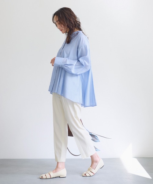 Elura（エルーラ）の「いつラクダブルクロステーパードパンツ＜低身長サイズあり＞/655837（その他パンツ・レディース・ネイビー/ブラック/ベージュ/オフホワイト・MEDIUM/SMALL/FREE(S)/LARGE）」の6枚目の写真