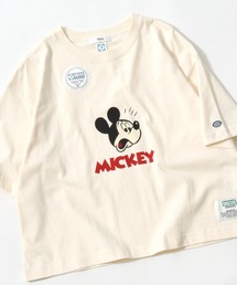 DISCUS ATHLETIC×Disneyコラボ 選べる着丈 ミッキーマウスプリントTシャツ/ディスカスアスレチック/ディズニー