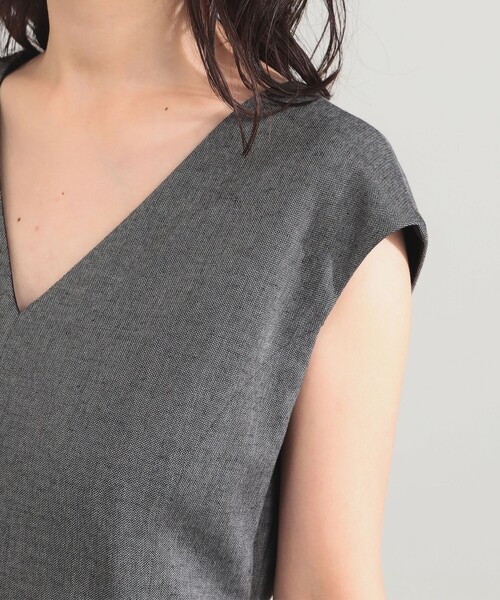 Demi-Luxe BEAMS(デミルクス ビームス)の「【8/6値下げ】AK+1 / Vネック フレア ノースリーブ ワンピ―ス(ワンピース・レディース・ブラウン系その他4/ブラック・38/36)」の17枚目の写真