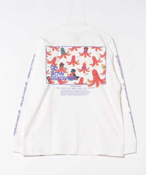 go slow caravan(ゴースローキャラバン)の「USA/C スクエアLOGO バックプリント ロングスリーブ TEE(Tシャツ/カットソー・メンズ・ホワイト/グリーン/ネイビー・MEDIUM/LARGE/X-LARGE)」の22枚目の写真