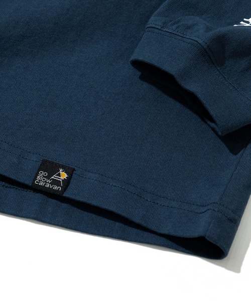 go slow caravan(ゴースローキャラバン)の「USA/C スクエアLOGO バックプリント ロングスリーブ TEE(Tシャツ/カットソー・メンズ・ホワイト/グリーン/ネイビー・MEDIUM/LARGE/X-LARGE)」の8枚目の写真