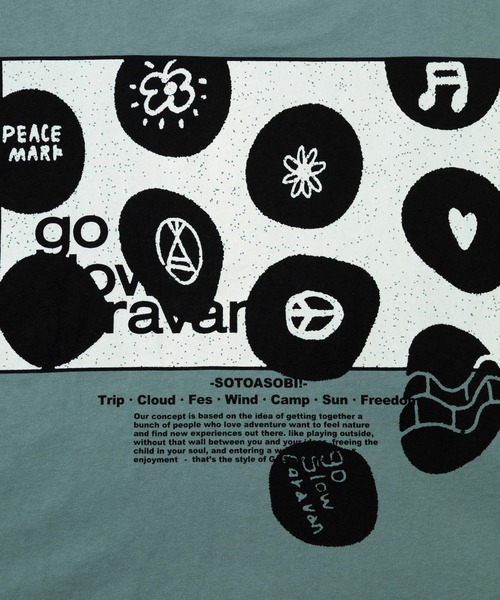 go slow caravan(ゴースローキャラバン)の「USA/C スクエアLOGO バックプリント ロングスリーブ TEE(Tシャツ/カットソー・メンズ・ホワイト/グリーン/ネイビー・MEDIUM/LARGE/X-LARGE)」の18枚目の写真